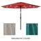 Nature Spring Nature Spring 10 Foot Patio Umbrella LED Lights, Red 929673PLU - alternate 2